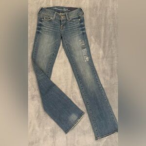 American Eagle Outfitters Classic Blue Straight Leg Jeans